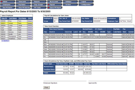 The Quick Payroll Report